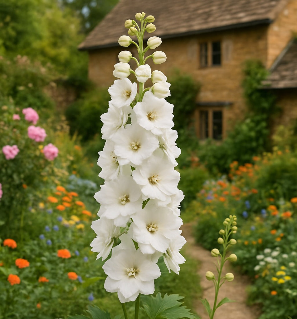 Cottage Garden White Delphinium Seeds